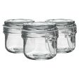 125ml Classic Glass Storage Jars - Pack of 3 - By Argon Tableware Online now