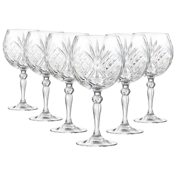 650ml Melodia Gin Glasses - Pack of Six - By RCR Crystal Online Hot Sale