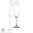 215ml Fame Champagne Flutes Set - Pack of Six - By LAV Online Sale