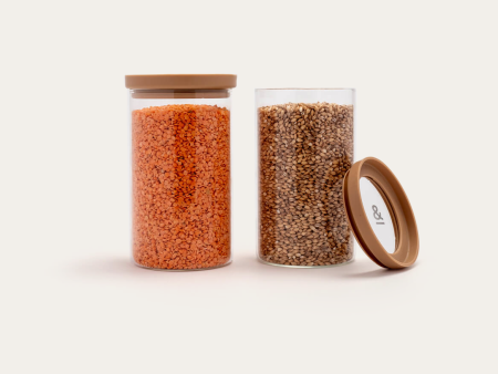 Wategos Glass Pantry Jars 2pk | Praline 1000ml Online