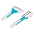 2pc Blue Stainless Steel Fruit & Vegetable Peeler Set - By Ashley Supply