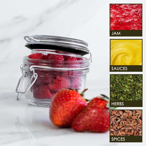 125ml Classic Glass Storage Jars - Pack of 3 - By Argon Tableware Online now