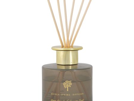 200ml Green Pomelo & Passion Fruit Scented Reed Diffuser - By Nicola Spring Supply