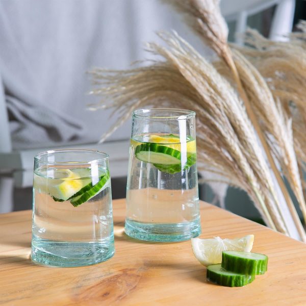 12pc Merzouga Recycled Tumbler & Highball Glasses Set - By Nicola Spring For Cheap