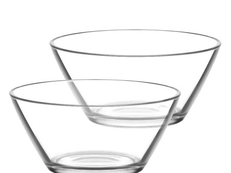 215ml Clear Vega Glass Bowls - Pack of Six - By LAV Online now