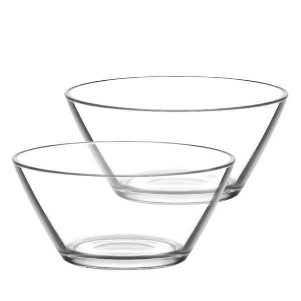 215ml Clear Vega Glass Bowls - Pack of Six - By LAV Online now