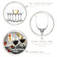 290ml Tokyo White Wine Glasses - Pack of Six - By LAV Supply