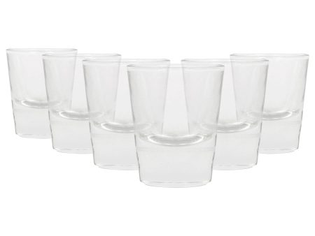 25ml Wide Shot Glasses - Pack of 6 - By Rink Drink Online Sale