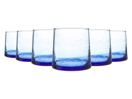 200ml Merzouga Recycled Glass Tea Light Holders - Pack of Six - By Nicola Spring Hot on Sale