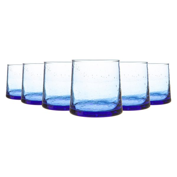 200ml Merzouga Recycled Glass Tea Light Holders - Pack of Six - By Nicola Spring Hot on Sale