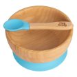 Bamboo Suction Bowl & Spoon Set - By Tiny Dining Online