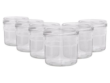 130ml Glass Jam Jars - Pack of 6 - By Argon Tableware Hot on Sale