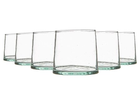 200ml Merzouga Recycled Tumbler Glasses - Pack of Six - By Nicola Spring For Cheap