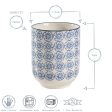 280ml Hand Printed China Tumblers - Pack of Six - By Nicola Spring Online Sale