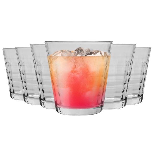 220ml Prisme Tumbler Glasses - Pack of Six - By Duralex Cheap