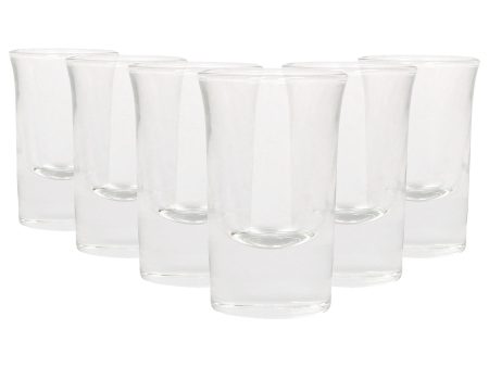 25ml Tall Shot Glasses - Pack of 6 - By Rink Drink For Discount