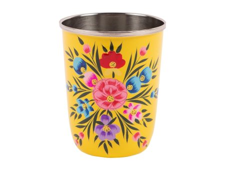 Pansy 300ml Hand-Painted Picnic Cup - By BillyCan Hot on Sale