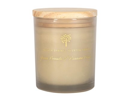 130g Green Pomelo & Passion Fruit Scented Soy Wax Candle - By Nicola Spring Hot on Sale