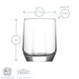 215ml Diamond Tumbler Glasses - Pack of Six - By LAV Supply