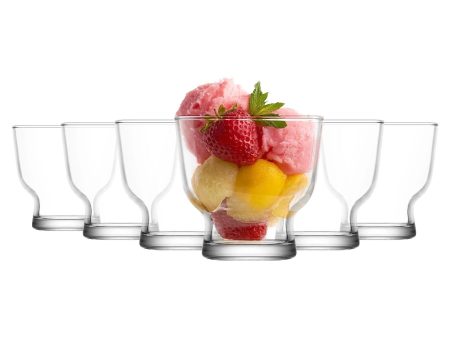 240ml Petit Glass Ice Cream Bowls - Pack of 6 - By LAV Online Hot Sale