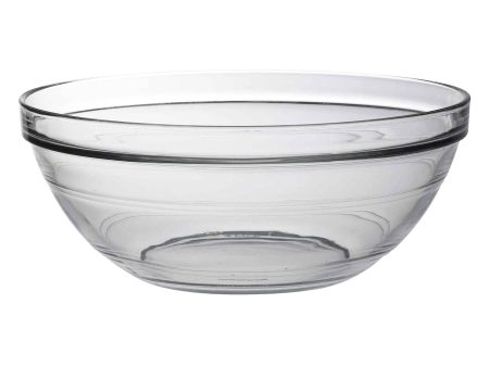 23cm Clear Lys Glass Nesting Mixing Bowl - By Duralex Online