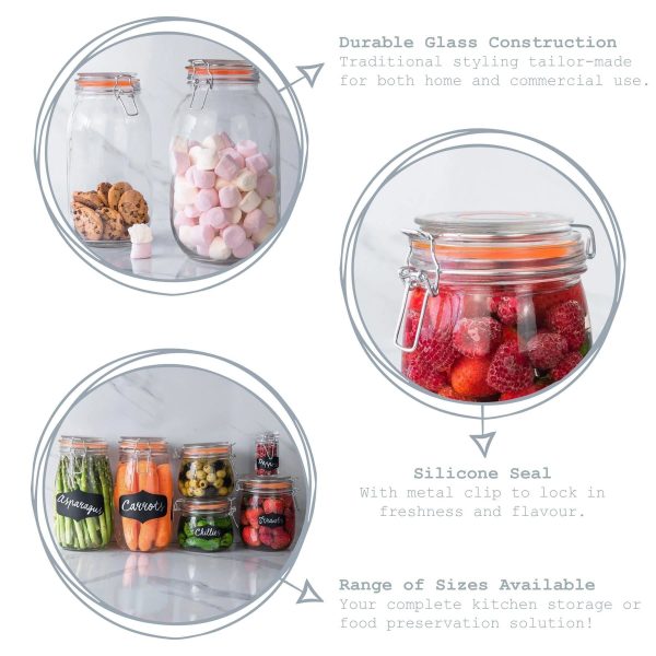 125ml Classic Glass Storage Jar - By Argon Tableware For Discount