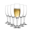 220ml Empire Champagne Flutes - Pack of Six - By LAV Fashion