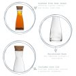 1.1L Ypsilon Glass Carafe with Cork Lid - By Bormioli Rocco Sale