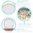 25.5cm White Enamel Dinner Plates - Pack of Six - By Argon Tableware Hot on Sale