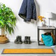 120cm x 40cm Grey Border Coir Double Door Mat - By Nicola Spring Supply