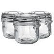 200ml Classic Glass Storage Jars - Pack of 3 - By Argon Tableware Sale