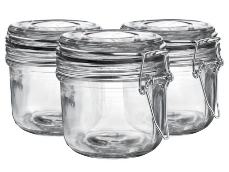 200ml Classic Glass Storage Jars - Pack of 3 - By Argon Tableware Sale