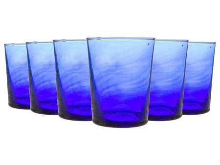 215ml Meknes Recycled Tumbler Glasses - Pack of Six - By Nicola Spring Online Hot Sale