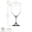 260ml Misket Red Wine Glasses - Pack of 6 - By LAV Discount