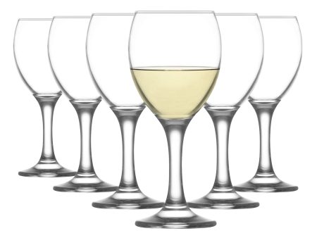 245ml Empire White Wine Glasses - Pack of Six - By LAV Online