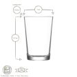 205ml Lara Tumbler Glasses - Pack of Six  - By LAV Supply