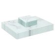 12pc Rectangle Glass Placemats & Square Coasters Set - 30cm x 20cm - Marble - By Harbour Housewares For Discount