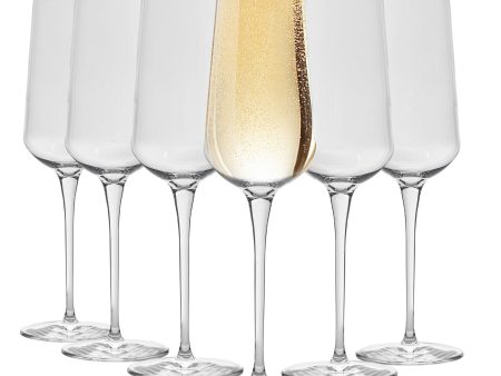 285ml Inalto Uno Champagne Flutes - Pack of Six - By Bormioli Rocco Online