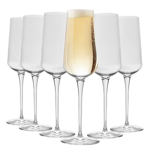 285ml Inalto Uno Champagne Flutes - Pack of Six - By Bormioli Rocco Online