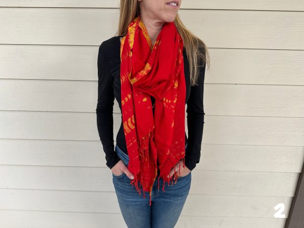 Tie dye scarf LG - MORE COLORS on Sale