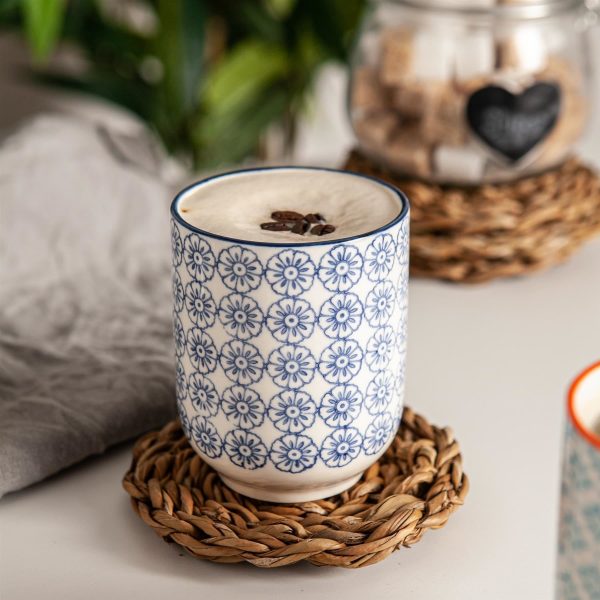 280ml Hand Printed China Tumblers - Pack of Six - By Nicola Spring Online Sale