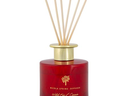 200ml Wild Fig & Cassis Scented Reed Diffuser - By Nicola Spring Online Hot Sale