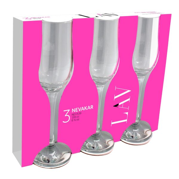 195ml Nevakar Champagne Tulips - Pack of Six - By LAV on Sale