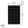 24pc Black Plastic Seed Starting Trays Set - Pack of Three - By Green Blade Sale