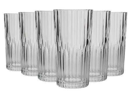 305ml Manhattan Highball Glasses - Pack of Six - By Duralex Online Hot Sale