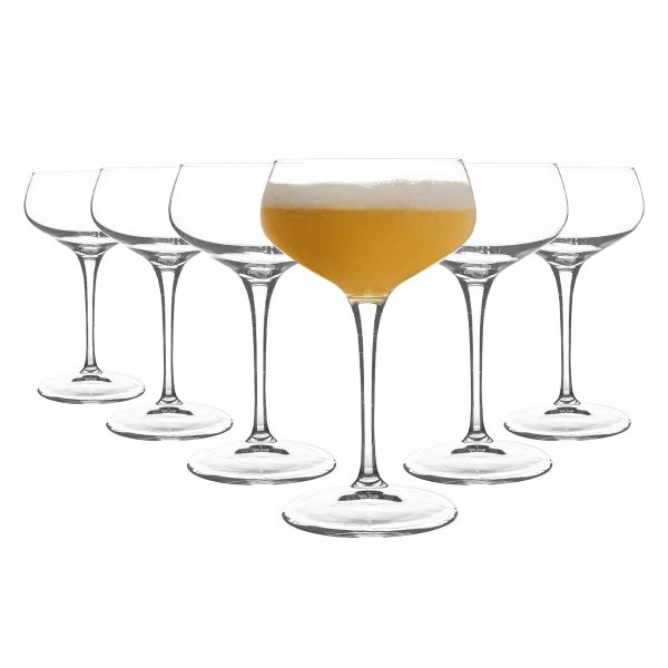 250ml Bartender Novecento Cocktail Glasses - Pack of Six - By Bormioli Rocco Hot on Sale