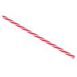 23cm Red Stripe Reusable Plastic Drinking Straws - Pack of 10 - By Rink Drink For Sale