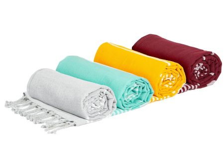 160cm x 90cm Deluxe Turkish Cotton Towels Set - 4 Colours - By Nicola Spring Sale