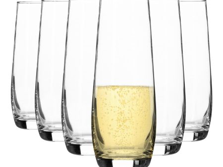 230ml Corto Stemless Champagne Flutes - Pack of Six - By Argon Tableware Hot on Sale