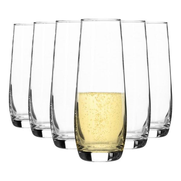 230ml Corto Stemless Champagne Flutes - Pack of Six - By Argon Tableware Hot on Sale